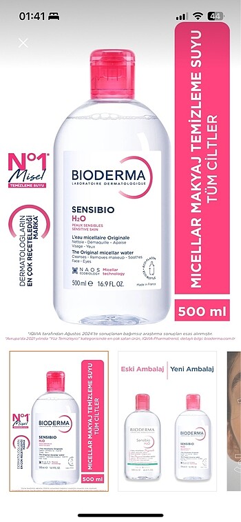  Beden Bioderma Sensibio Micelar Su