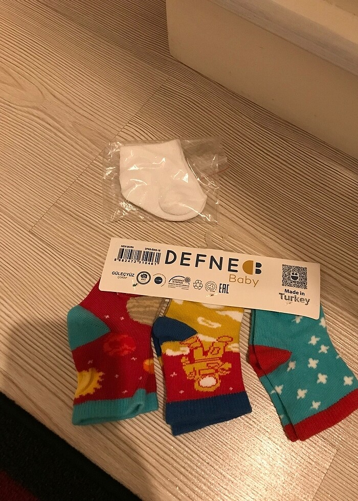 Yenidoğan bebek çorabı - Görsel 2