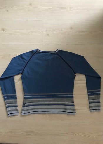 Next Mavi Gri Baskılı Sweatshirt - Görsel 2