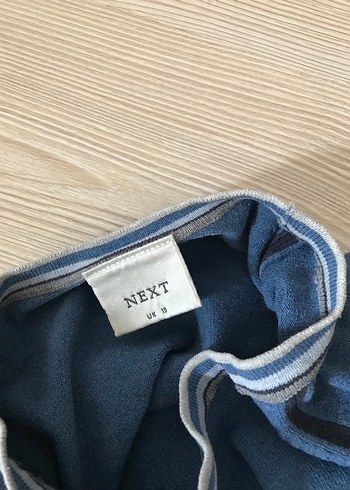 Next Mavi Gri Baskılı Sweatshirt - Görsel 3
