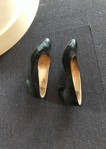 36 Beden Siyah Stiletto Kadın Klasik Ayakkabı