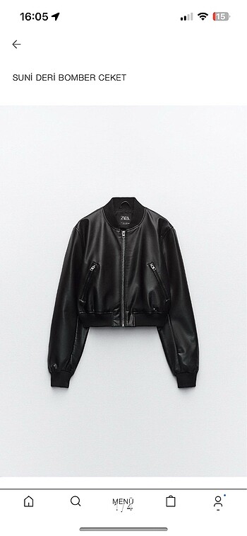 ZARA DERİ BOMBER
