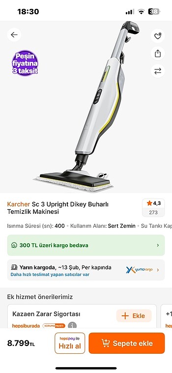 Karcher dikey buhar makinası