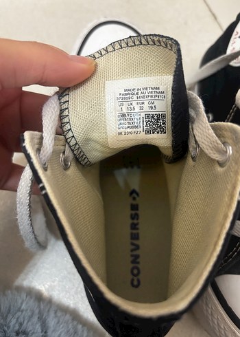 Adidas Converse Siyah kız çocuk Sneakers