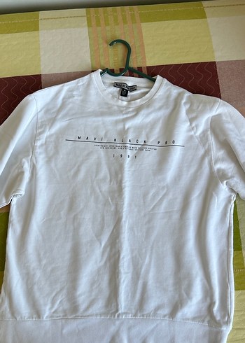 Beyaz Baskılı Pamuklu Uzun Kollu Sweatshirt - Görsel 3