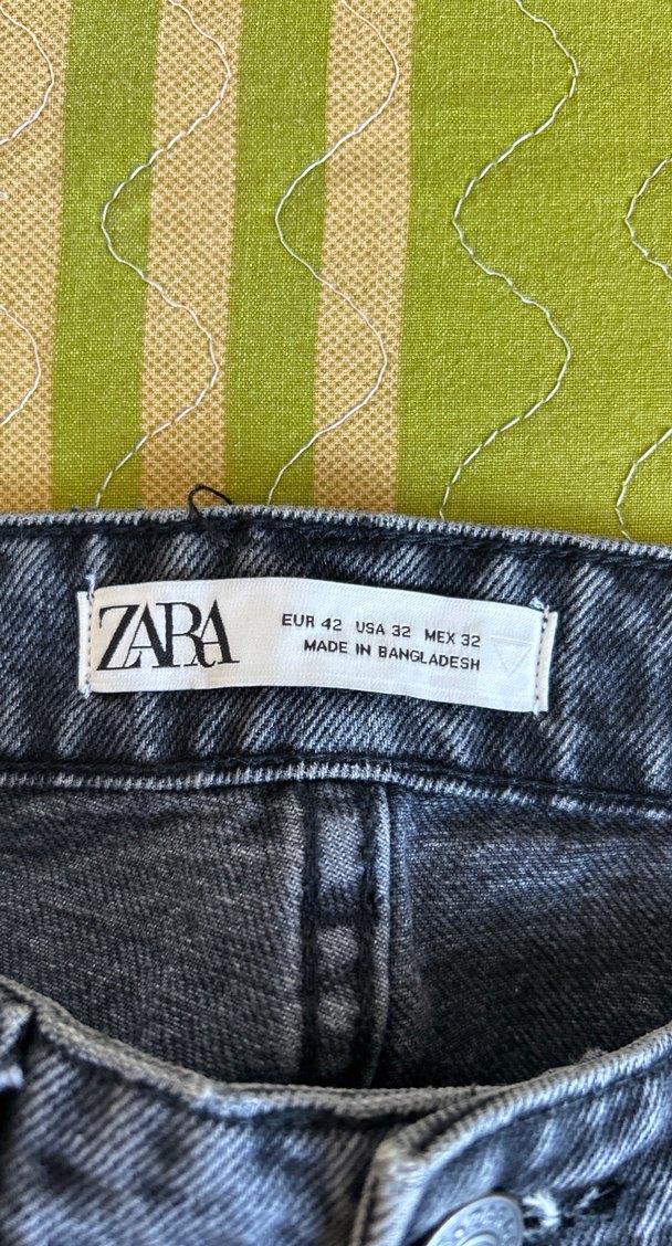 Gri Düğmeli erkek Denim Pantolon - Görsel 3