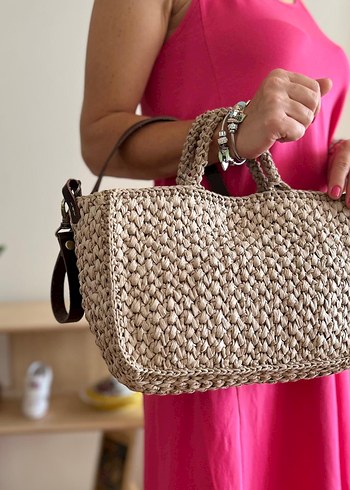 Hasır Dokunuş | Hakiki Deri Sap - Görsel 5