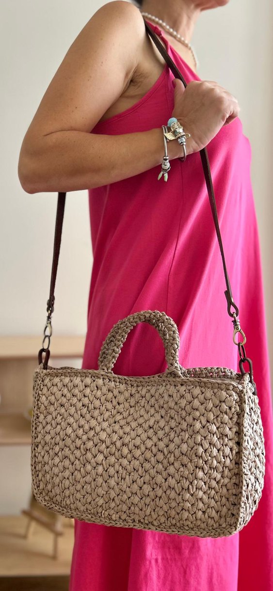 Hasır Dokunuş | Hakiki Deri Sap - Görsel 3