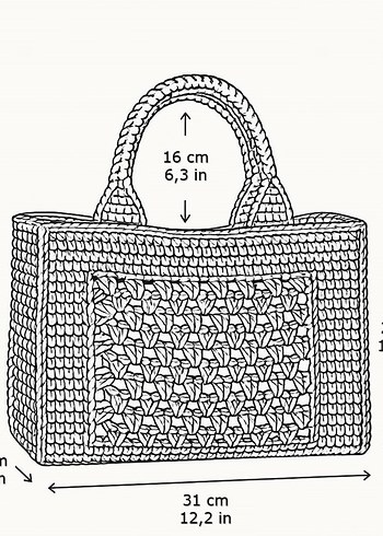 Yeşil Rafya Bohem Çanta - Görsel 9