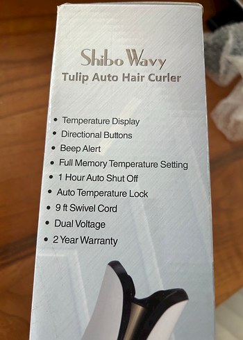 Beden Otomatik Maşa Shibo Wavy Beyaz Lale Tipi - Kalin Su Dalgasi 25mm