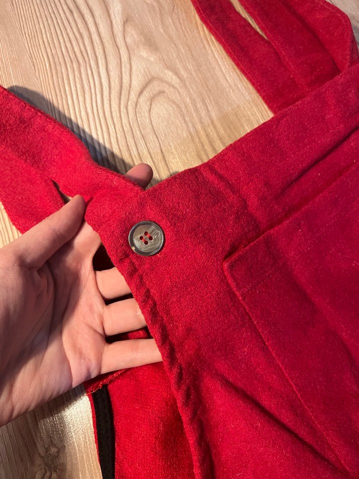 Kırmızı Askılı Sloper Elbise - Görsel 2