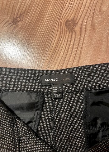 Gri Mini Yün Kadın Şort - Görsel 2