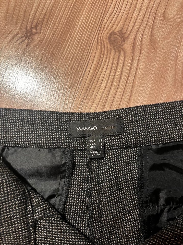 Gri Mini Yün Kadın Şort - Görsel 2