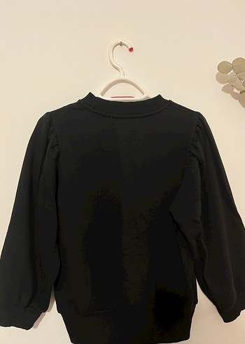 Siyah Kadın Bisiklet Yaka Sweatshirt - Görsel 3