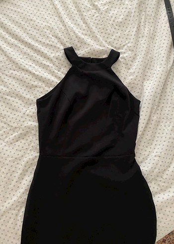 Milla halter yaka derin yırtmaçlı elbise 34 beden