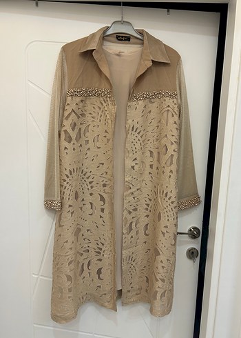 Büyük beden iç tunikli kimono takım