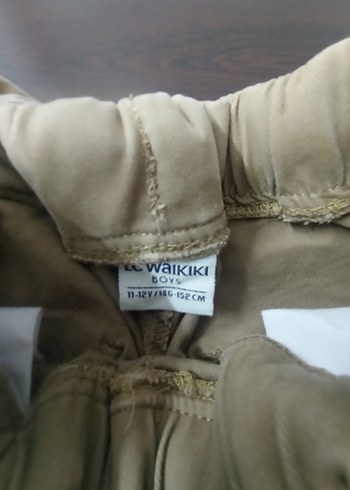 Bej Erkek Çocuk Keten Pantolon - Görsel 2