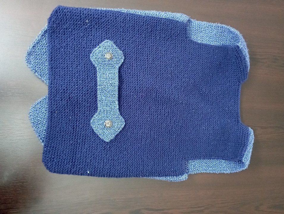 Erkek Çocuk Örgü Süveter Gri-Mavi - Görsel 2