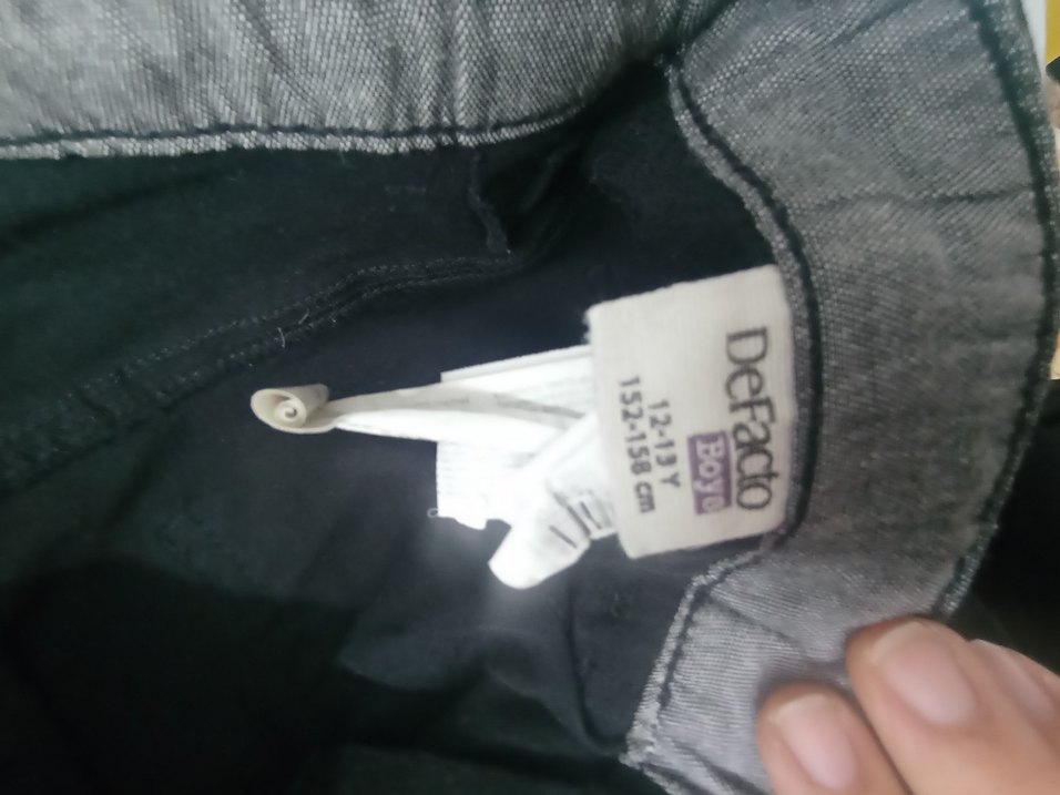 erkek çocuk Siyah Kemerli Denim Pantolon - Görsel 2