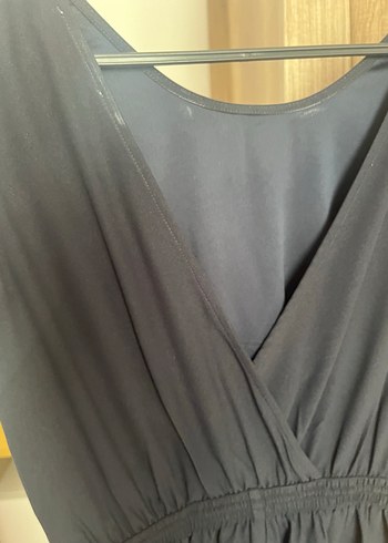 Kadın Siyah Kemerli Uzun Tulum - Görsel 2