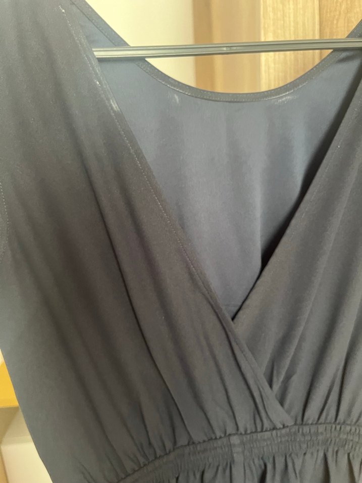 Kadın Siyah Kemerli Uzun Tulum - Görsel 2