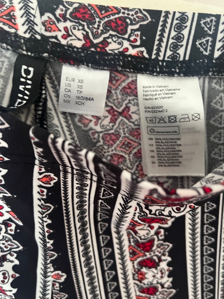 Bordo Desenli Bohem Kadın Kumaş Pantolon - Görsel 2