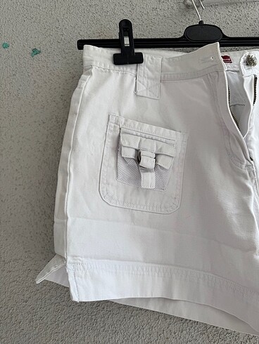 Collezione collezione beyaz kot şort
