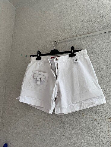 collezione beyaz kot şort