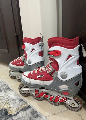 Voit Kırmızı Renk Bağcıklı Silikon Paten - Görsel 3