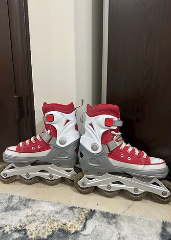 Voit Kırmızı Renk Bağcıklı Silikon Paten - Görsel 4