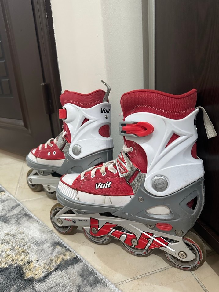 Voit Kırmızı Renk Bağcıklı Silikon Paten - Görsel 3