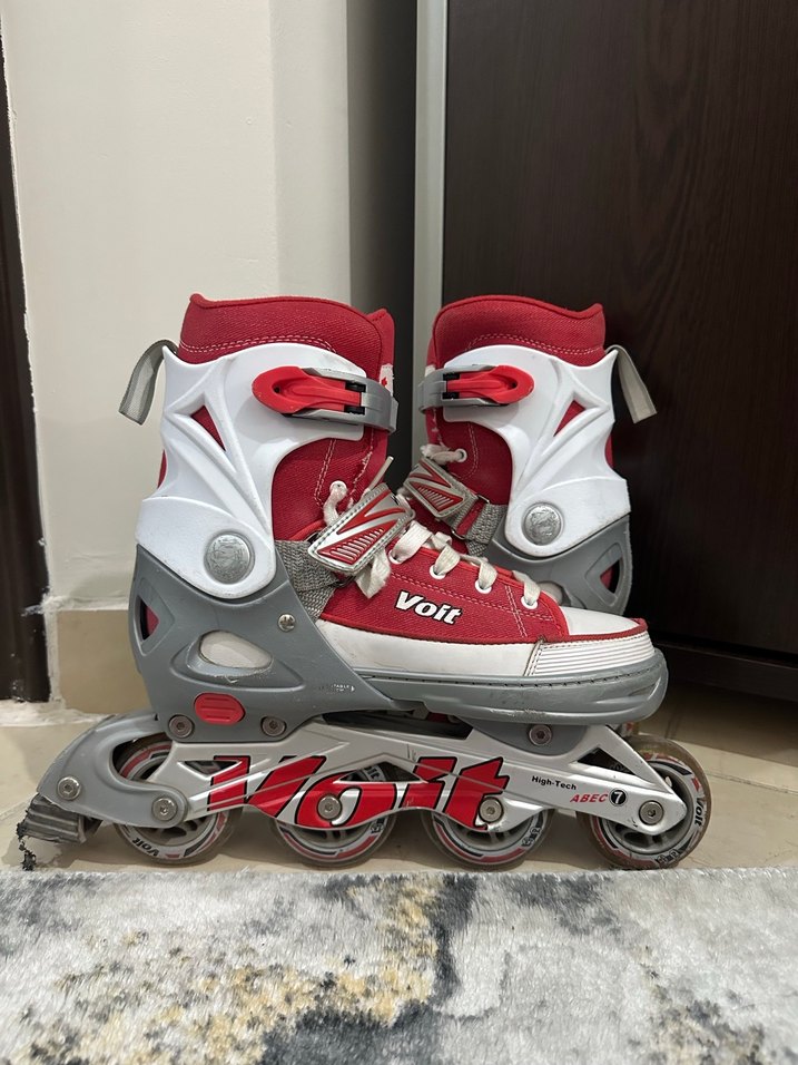 Voit Kırmızı Renk Bağcıklı Silikon Paten - Görsel 2