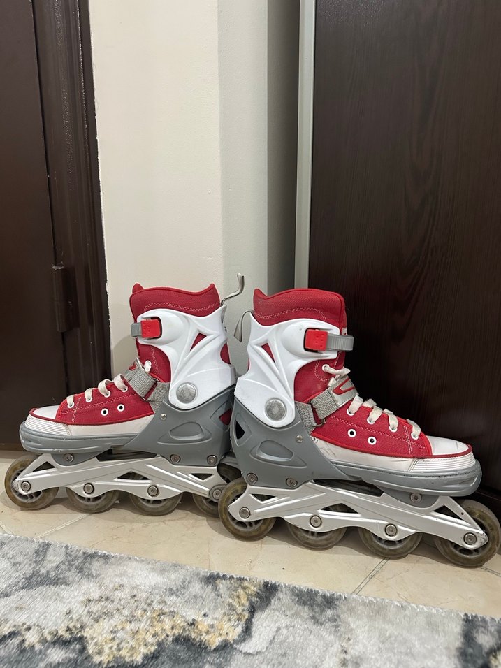 Voit Kırmızı Renk Bağcıklı Silikon Paten - Görsel 4