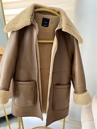 Kürklü kaban mont - Görsel 2
