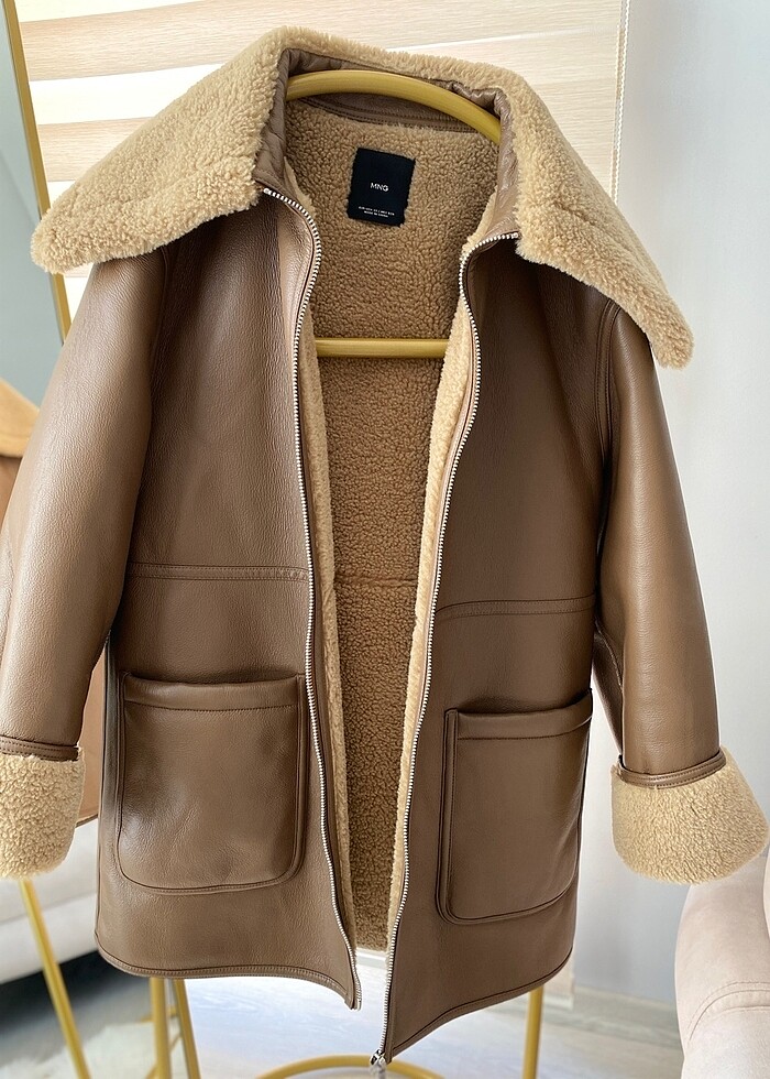 Kürklü kaban mont - Görsel 2