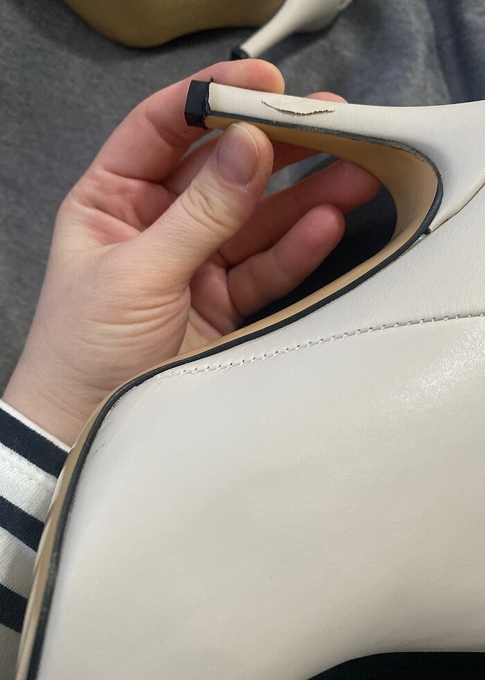 Topuklu fermuarsız çizme - Görsel 5