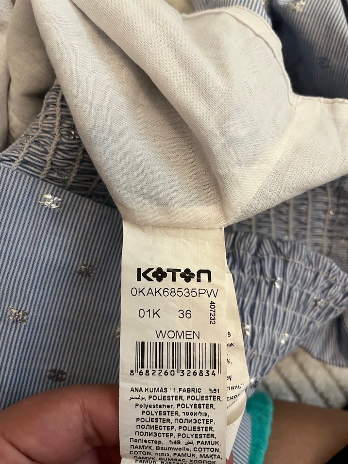 Gri Nakışlı Kadın Bluz - Görsel 3