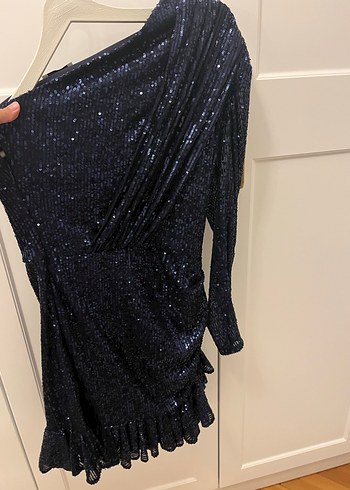 gira official lacivert payetli elbise - Görsel 2