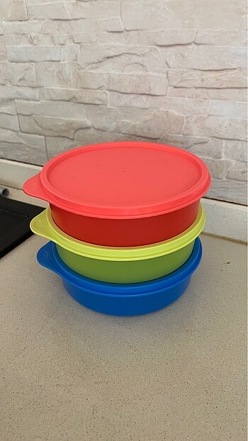 Tupperware saklama kapları 3lü