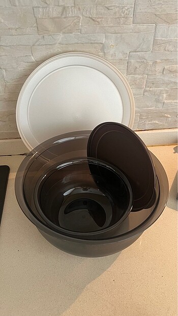 Tupperware 2li set saklama kabı