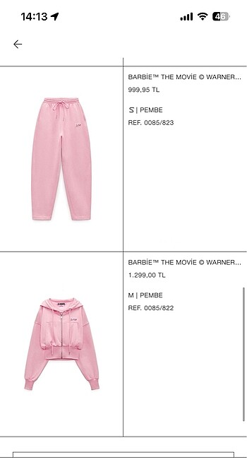 Barbie (the movie ) eşofman takımı