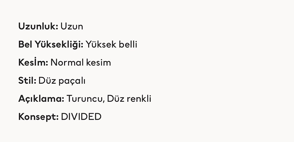 34 Beden çeşitli Renk Yüksek belli pantolon