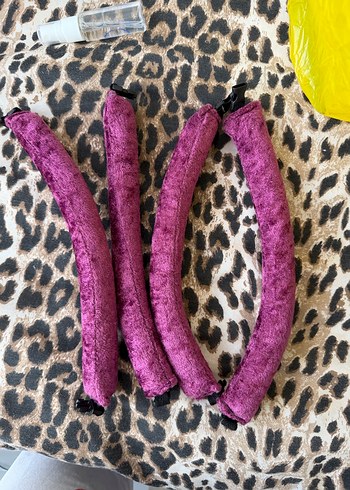 Mor Yılan Desenli Uzun Kadın Suni Kürk Halter Yaka - Görsel 2