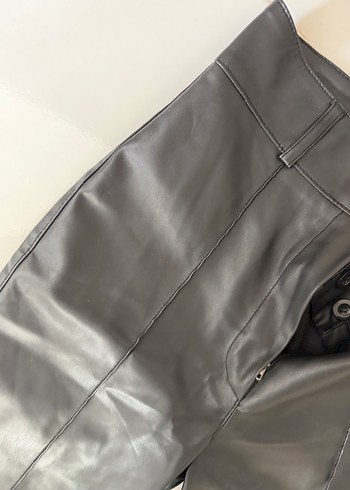 Siyah Midi Kadın Kumaş Pantolon - Görsel 15