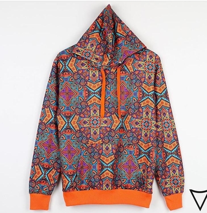 etnik desenli Sweatshirt