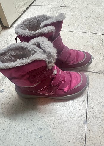 Süoerfit Kız Çocuk Pembe Kürklü Tokalı Bot - Görsel 2