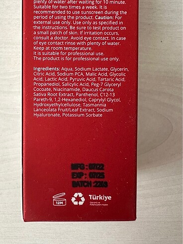  Beden She vec kırmızı serum