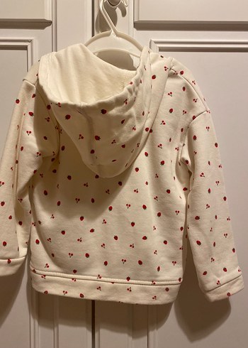 Zara Kız Çocuk Kapüşonlu Fermuarlı Sweatshirt