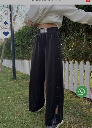 Broklyn çıtçıtlı bol pantolon