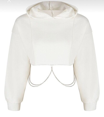 Penti Crop zincirli sweat